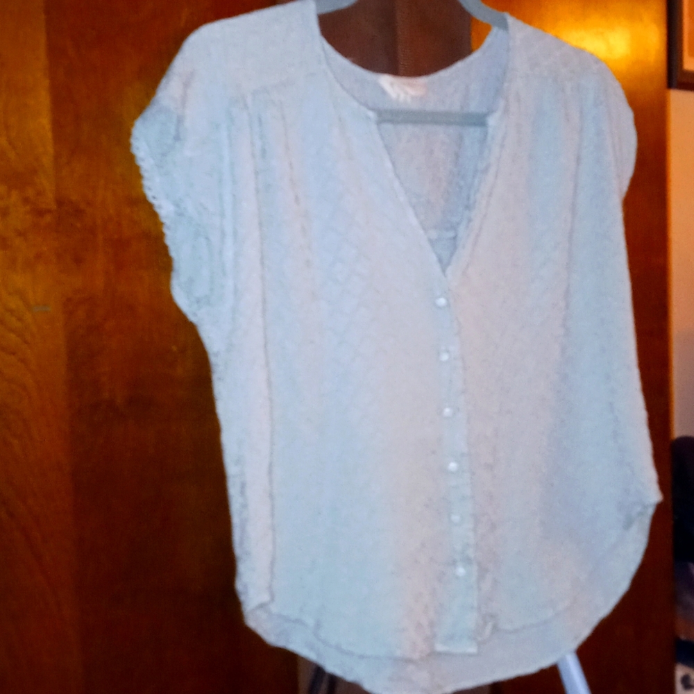 Breezy Baby Blue Blouse